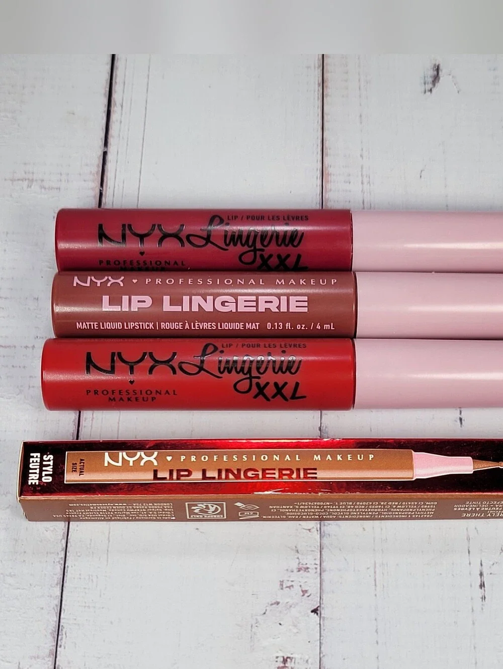 NYX Lip Lingerie XXL and Lip Lingerie Lip Liner Stain Bundle NEW!